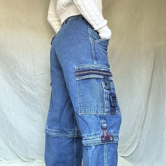 Rare Vintage Bugle Boy jeans that turn into shorts/capris - Picture 9 of 15